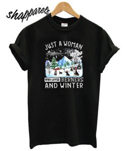 Bernese Mountain And Winter T shirt