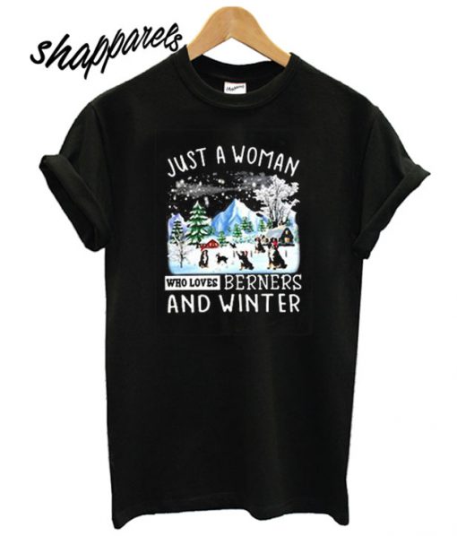 Bernese Mountain And Winter T shirt