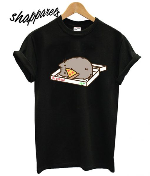 Big & Tall Pusheen Pizza T shirt