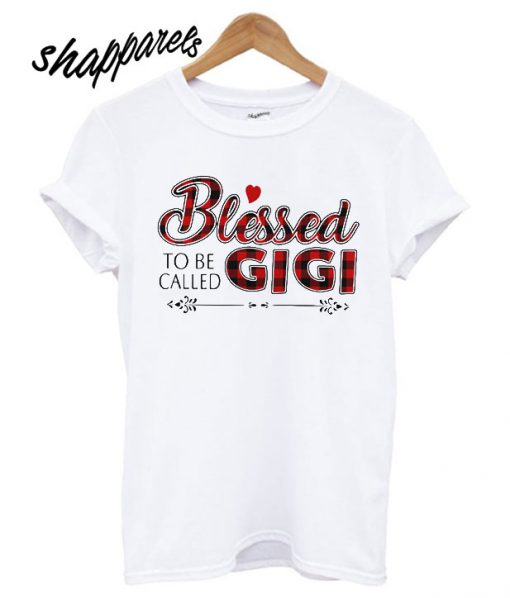 Blessed To Be Called Gigi Buffalo Plaid T shirt