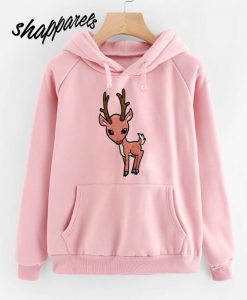 Cartoon Reindeer Baby Hoodie