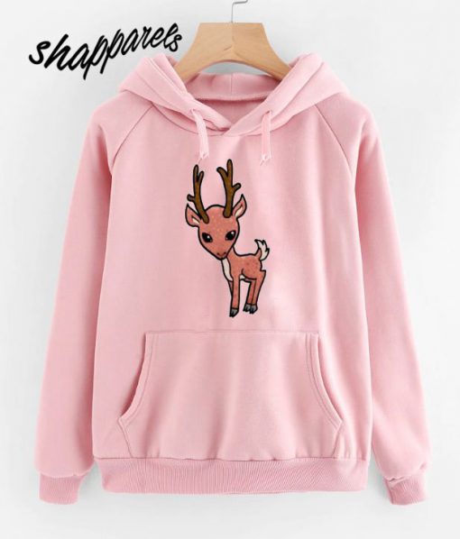 Cartoon Reindeer Baby Hoodie