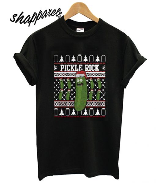 Christmas Rick and Morty Pickle Rick T shirt