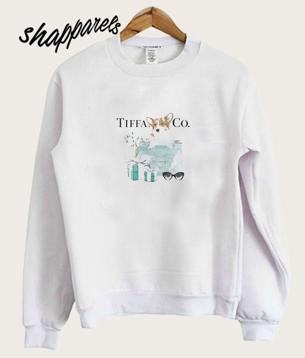 Corgi Dog Tiffany And Co Sweatshirt