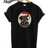 Dachshund Santa Tangled In Christmas Lights T shirt