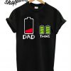 Dad Of Twins Power Up T shirt