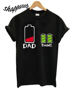 Dad Of Twins Power Up T shirt