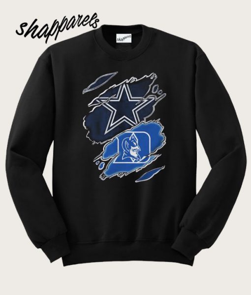 Dallas Cowboys and Duke Blue Devils Sweatshirt