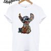 Disney Characters inside Stitch T shirt