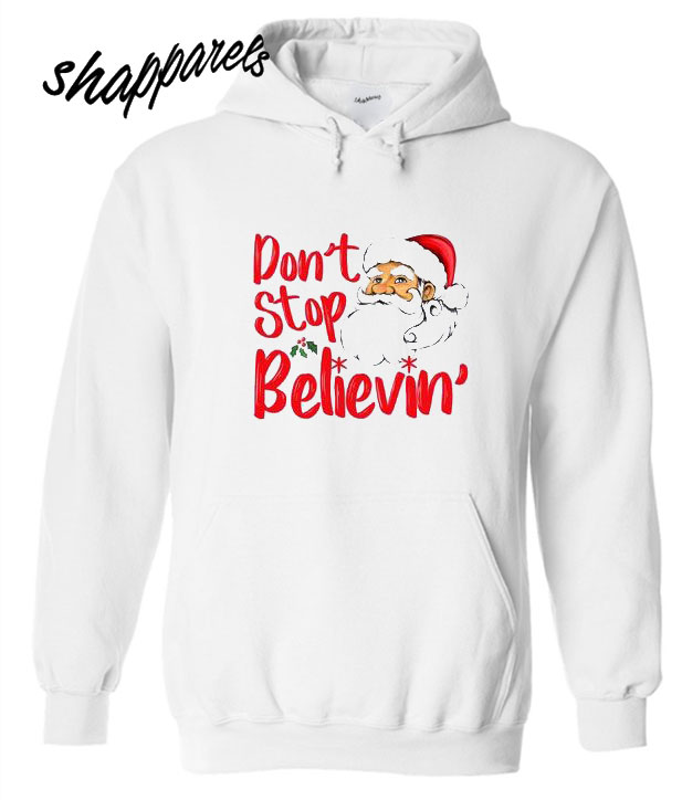Don’t Stop Believin Santa Hoodie