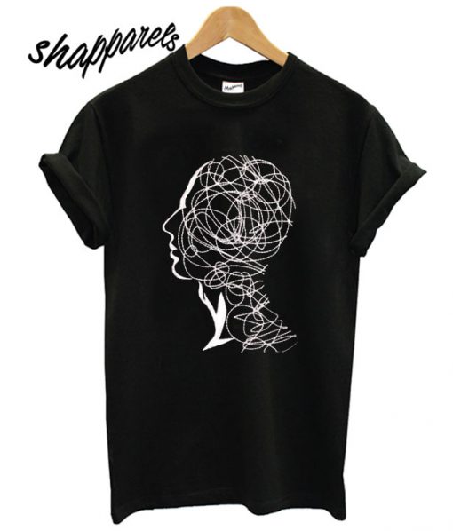 Face Line Art T shirt