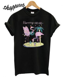 Flamingo ho ho Christmas T shirt