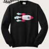 Flying Rocket Shiny Surface Sweatshirt