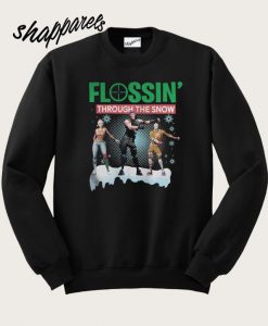 Fortnite Christmas flossing through the snow Sweatshirt