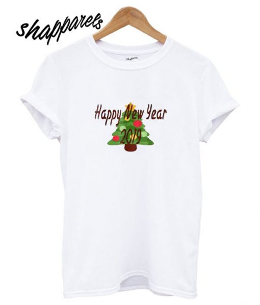 Happy New Year 2019 Tree T shirt