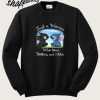 Just a woman who loves Toothless and Stitch Sweatshirt