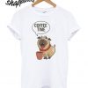 Little Baby Pug With a Cup of Coffee T shirt
