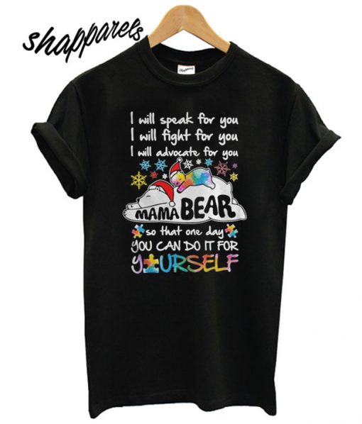 Mama Bear Christmas T shirt