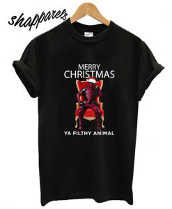 Merry Christmas Deadpool Ya Filthy Animal T shirt