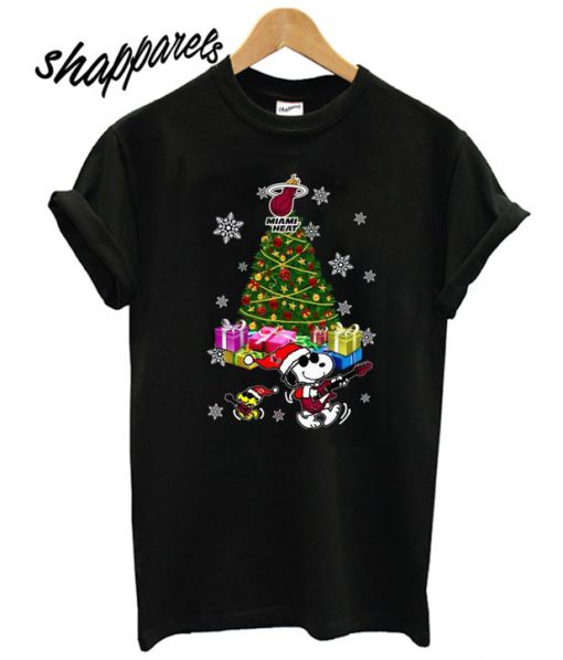 Miami Heat Ugly Merry Christmas Snoopy T shirt