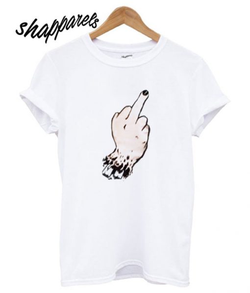 Middle Finger Graphic T shirt