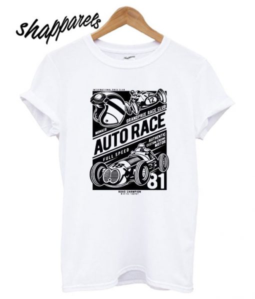 Monaco Auto Race Grand Prix Hot Rod T shirt