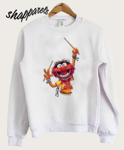 Muppet White 70S 80s 90s Retro Tee drummer Sweatshirt