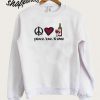 Peace Love And Wine Sweatshirt