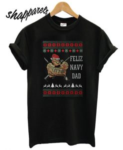Popeye Feliz Navy Dad Christmas T shirt
