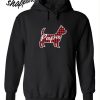 Red Plaid Papa Yorkie Dog Hoodie