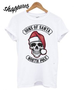 Santa skull sons of Santa north pole T shirt