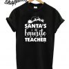 Santa's Favorite Teacher T shirt