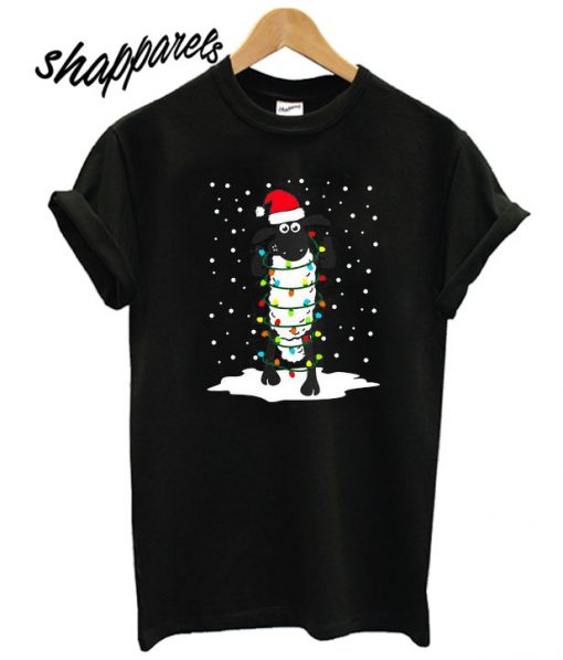 Sheep With Christmas Lights T shirt