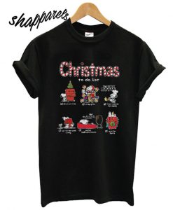 Snoopy Christmas To Do List Hallmark Channel T shirt