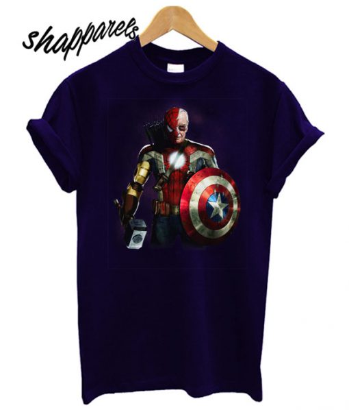 Stan Lee Marvel All Avengers Heroes T shirt