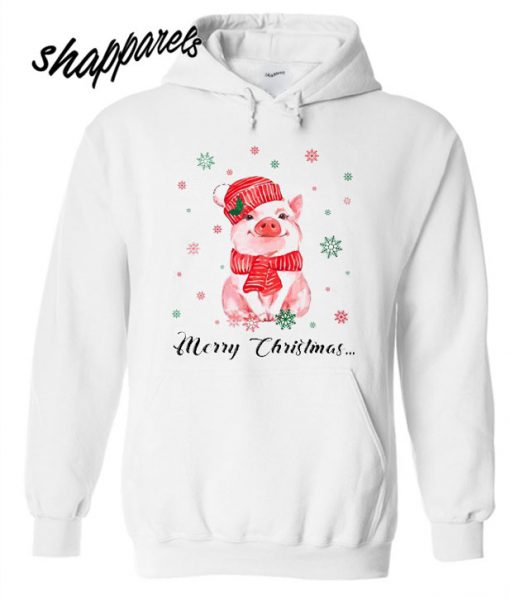 merry christmas piggy hoodie