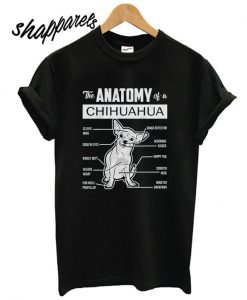 Anatomy Of Chihuahua Mind Snack Detector T shirt