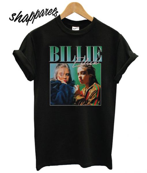 Billie Eilish 90s Vintage Black T shirt