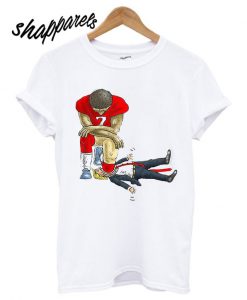 Colin Kaepernick Knel On Trump T shirt