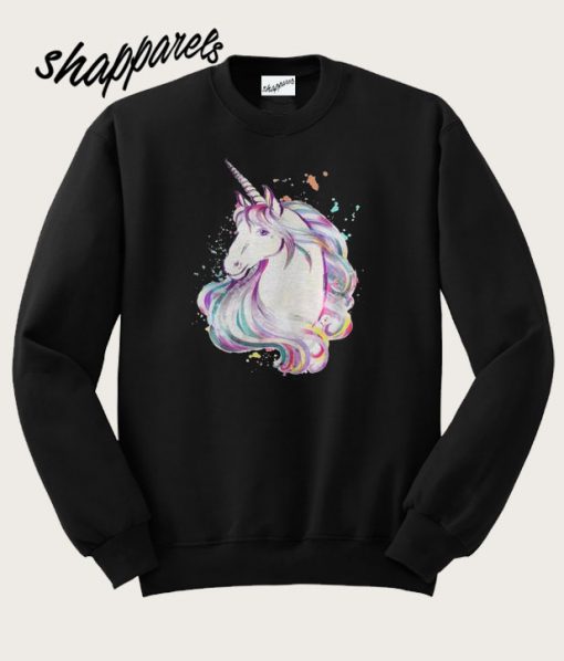 Colorful Unicorn Rave Lover Funny Rainbow Sweatshirt