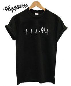 Cross country Running Heartbeat T shirt