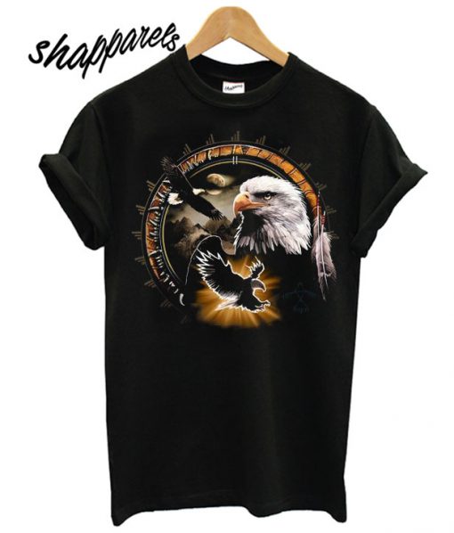 Eagle Dreamcatcher Black T shirt