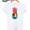 Fifth Sun Men's Guava Dreams Pineapple with Palms & Sunset T Shirt