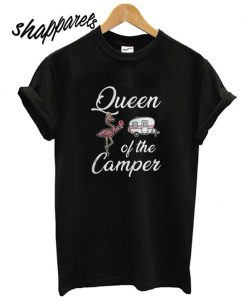 Flamingos Queen of the camper Unisex adult cool T shirt