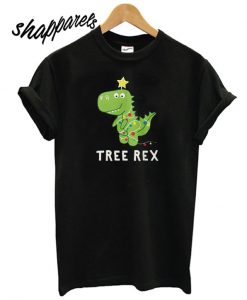 Funny Christmas Dinosaur Tree Rex T shirt