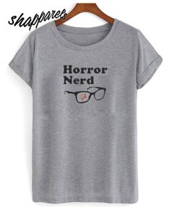 Horror Nerd Heather Gray T shirt