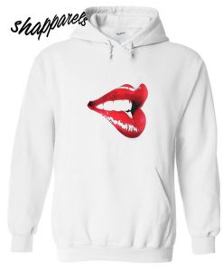 Hot Lip Print Dolman Hoodie