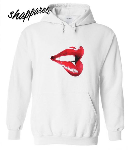 Hot Lip Print Dolman Hoodie