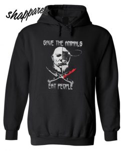 Michael Myers and Cow save the animals eat people Hoodie