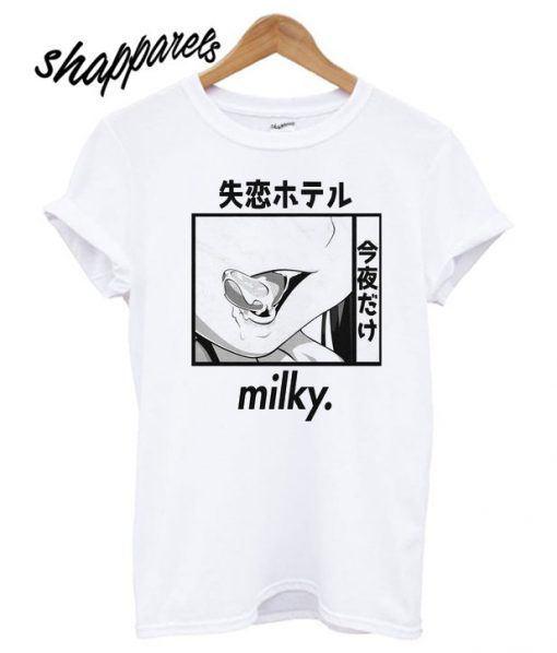 Milky Inverted T shirt